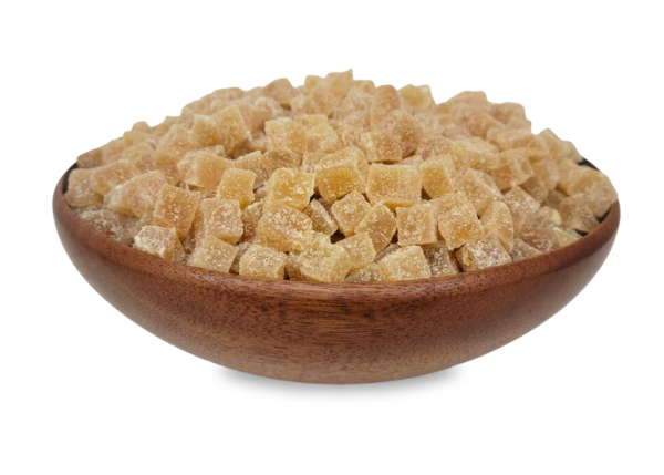 Ginger, Crystallized, Sugar Dusted Cubes