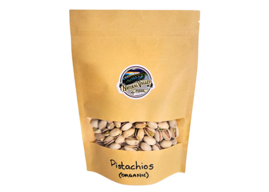 Pistachios, Split Shells, Raw, Organic